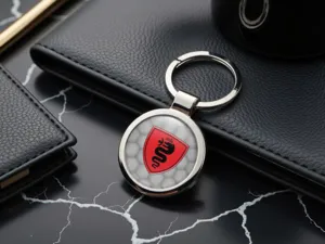 Alfa Romeo Personalisiert Schlüsselanhänger Foto Gewölbt Metall